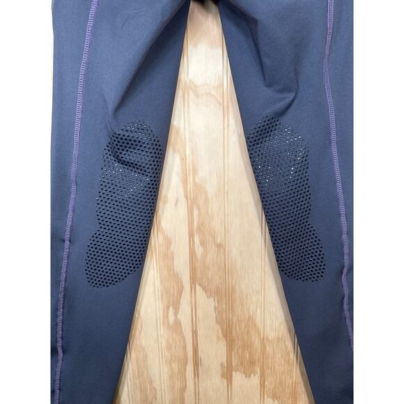 Dover Saddlery Riding Sport Legging/Tights Grey with Purple Trim Size XL Women - Picture 6 of 8